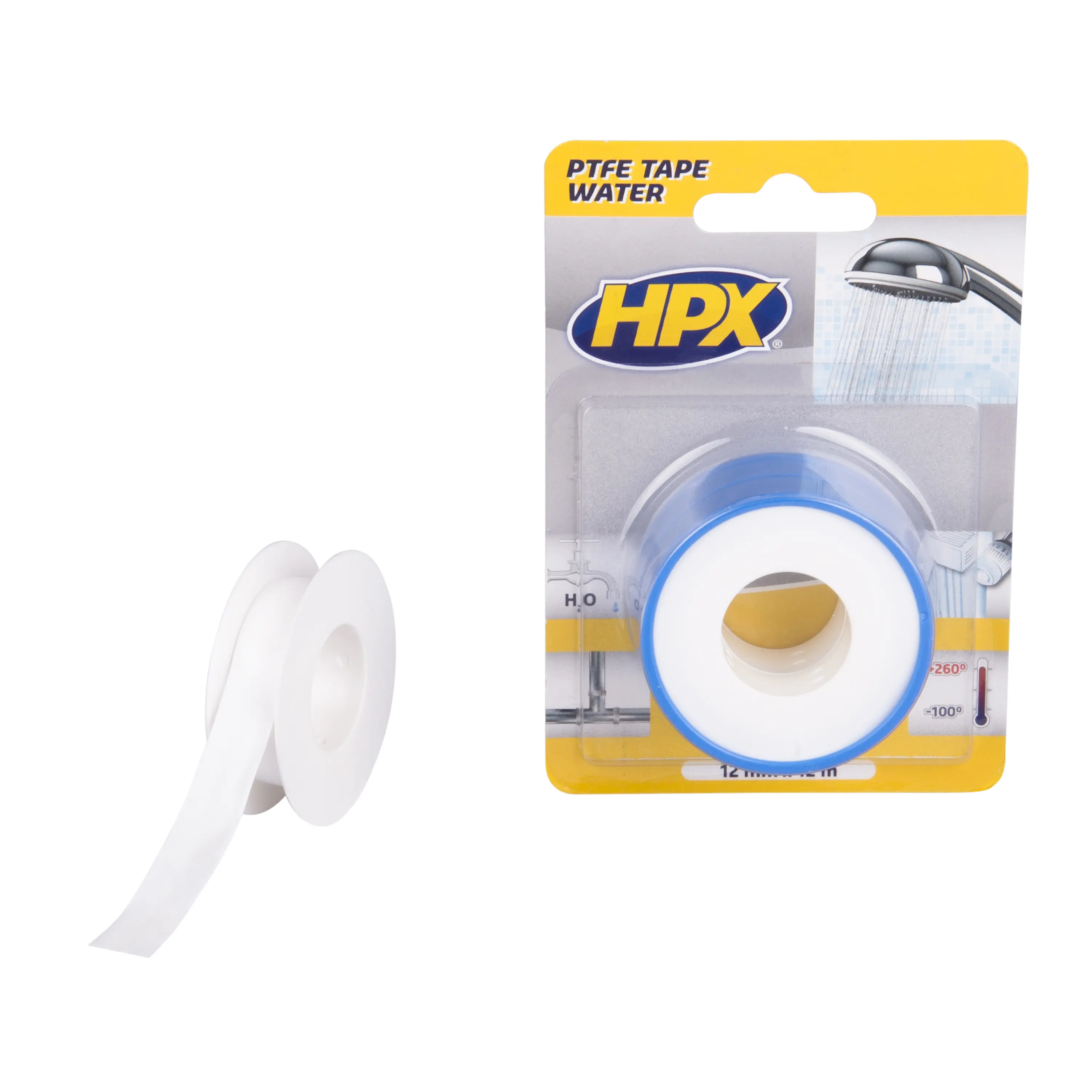 PTFE sealing tape - white 12mm x 12m