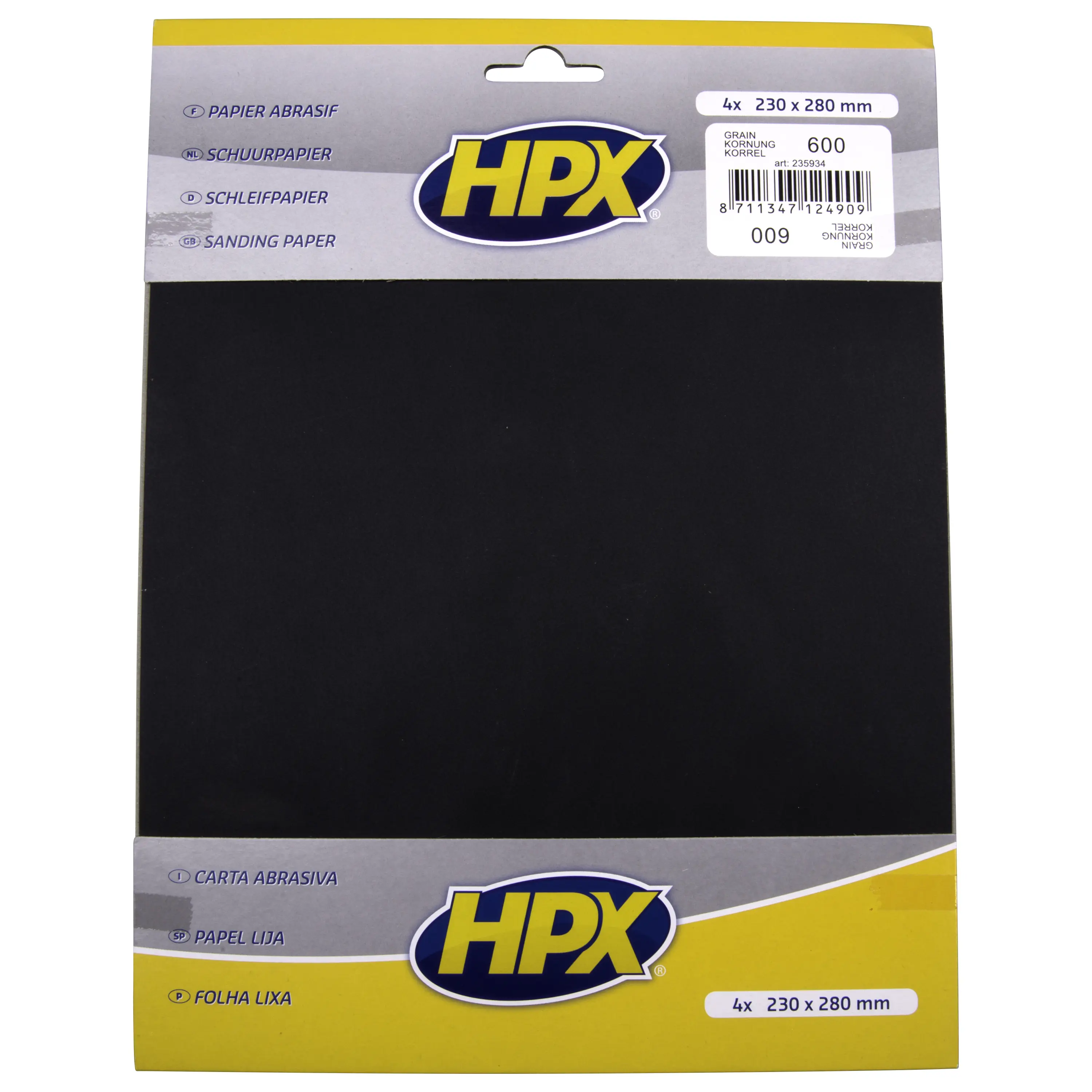 Sandpaper P600 x 4
