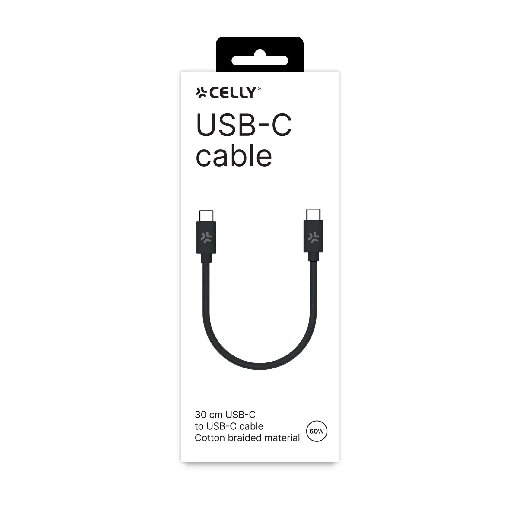 Daten-/Ladekabel USB-C - USB-C 0,3m schwarz