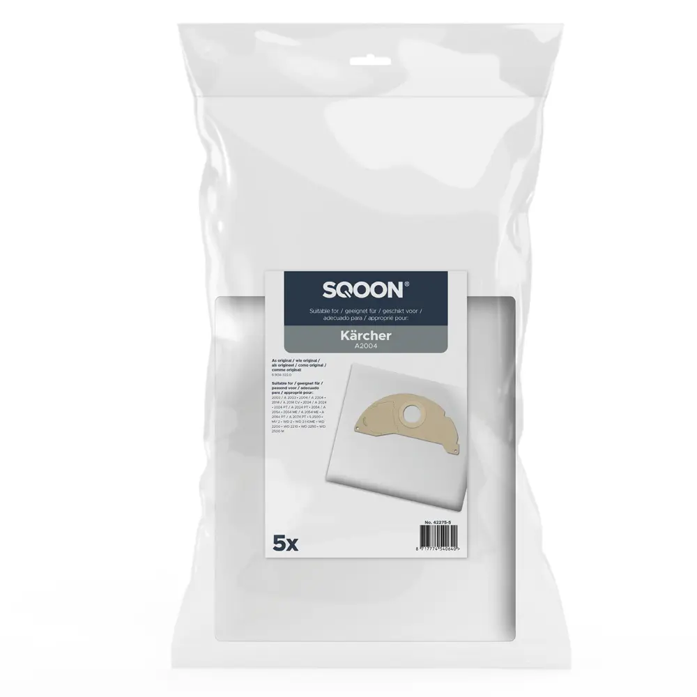 SQOON Vacuum cleaner bags suitable for Karcher A2004