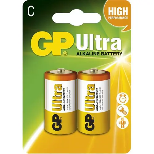 C Baby battery GP Alkaline Ultra 1,5V (2pcs)