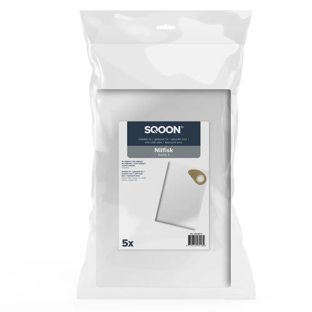 SQOON Vacuum cleaner bags suitable for Nilfisk Buddy II
