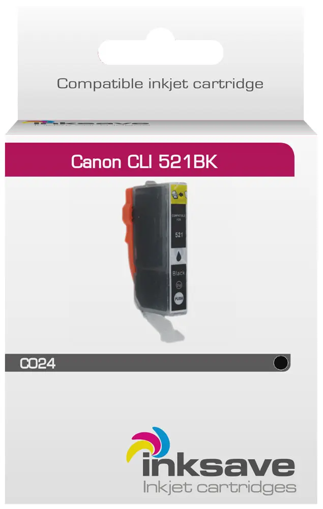 Inksave Canon CLI 521 BK