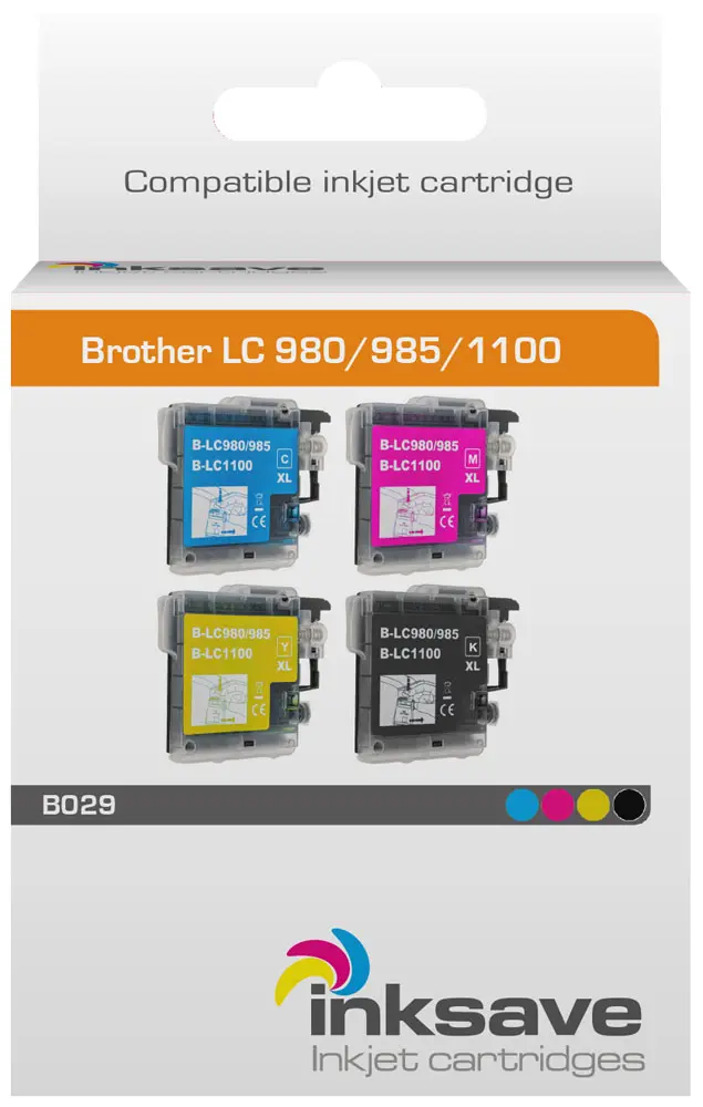 Économiseur d'encre Brother LC 980/985/1100 Multipack
