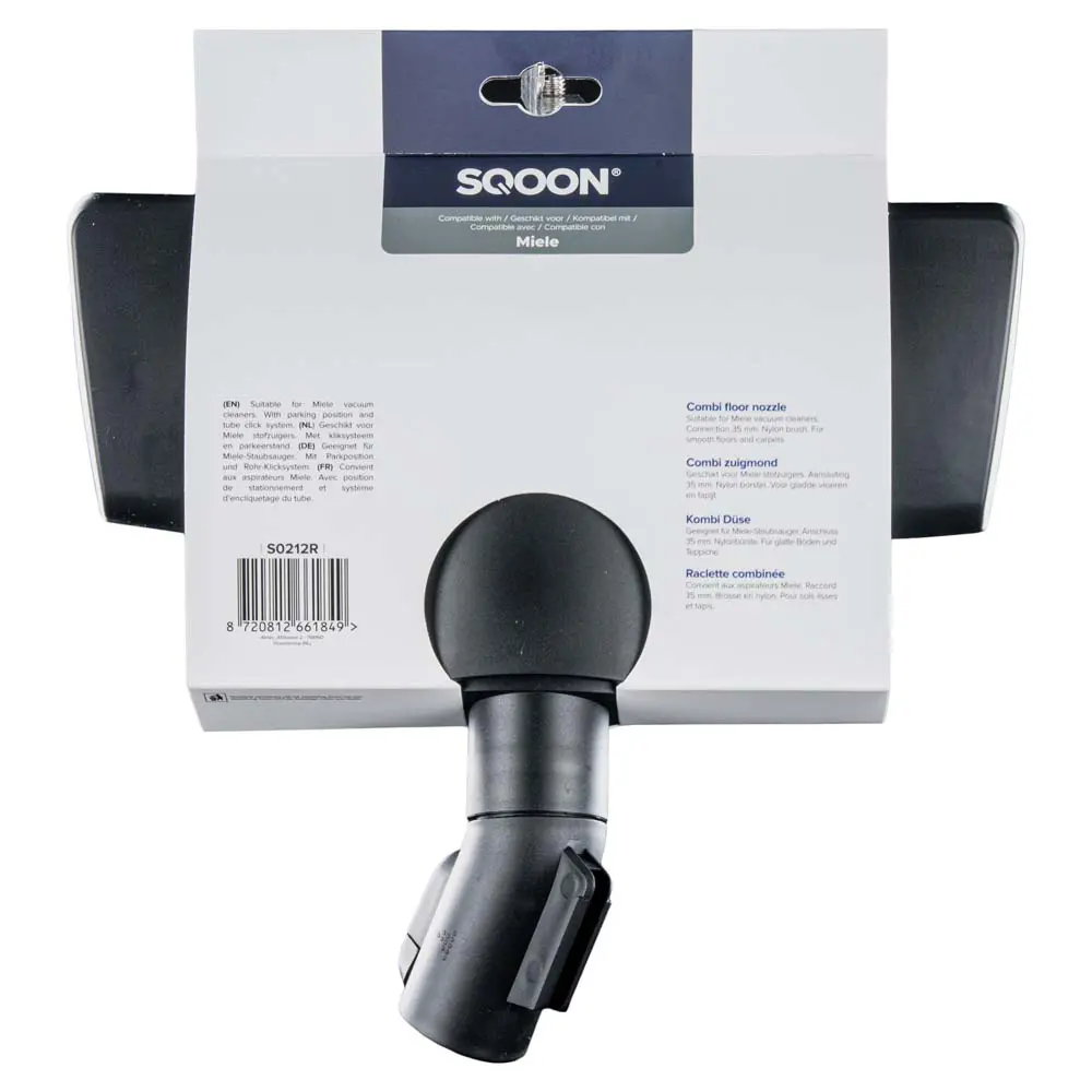 SQOON Buse combinée Delta 35 mm + système à clic compatible avec Miele
