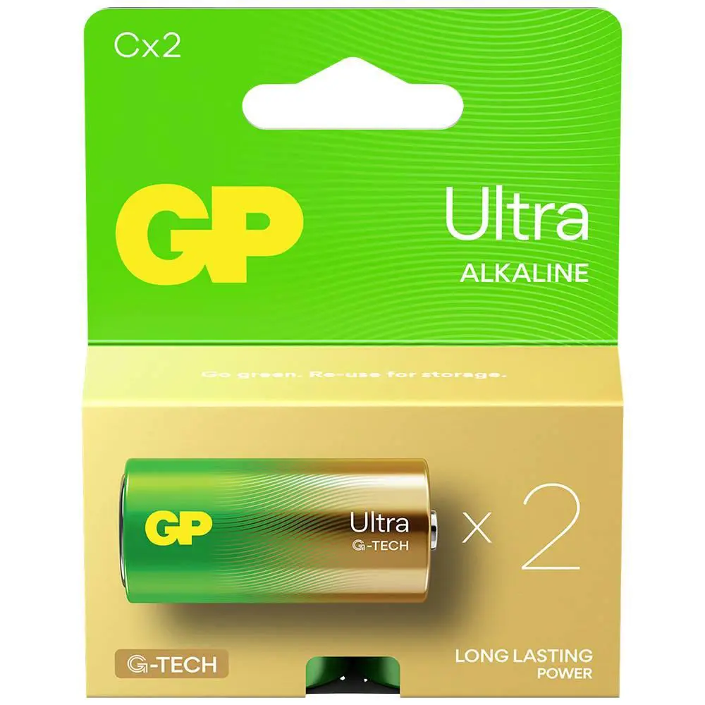 C Pila para bebé GP Alcalina Ultra 1,5V 2 unidades