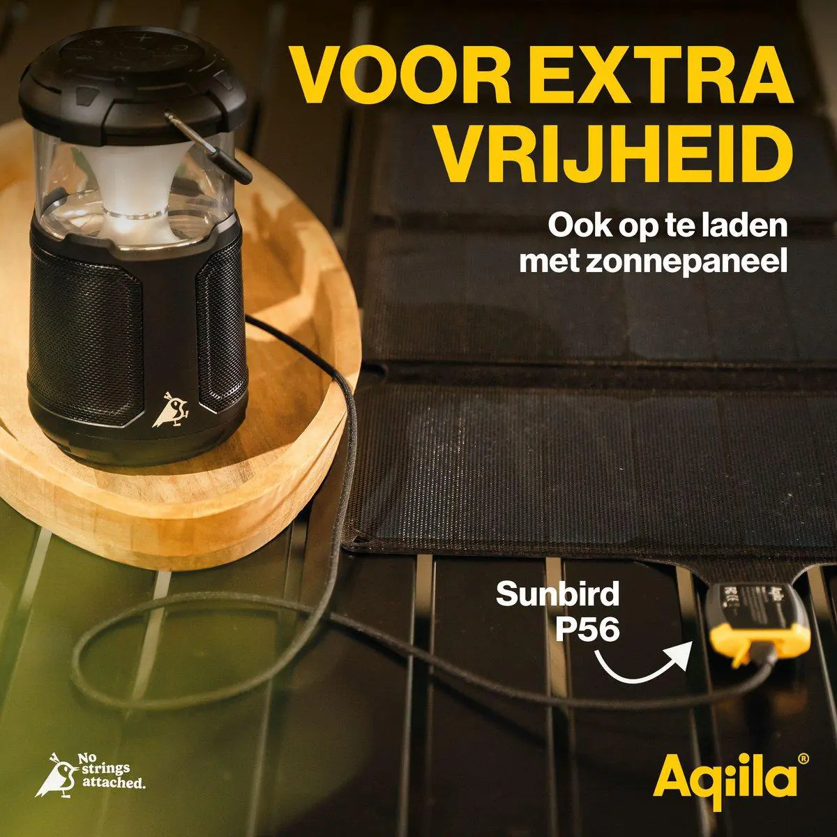 Aqiila Soundbird B10 3in1 Lamp, Speaker en Powerbank