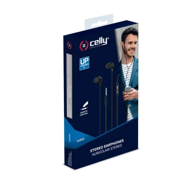 Stereo Oordopjes Platte Kabel Zwart