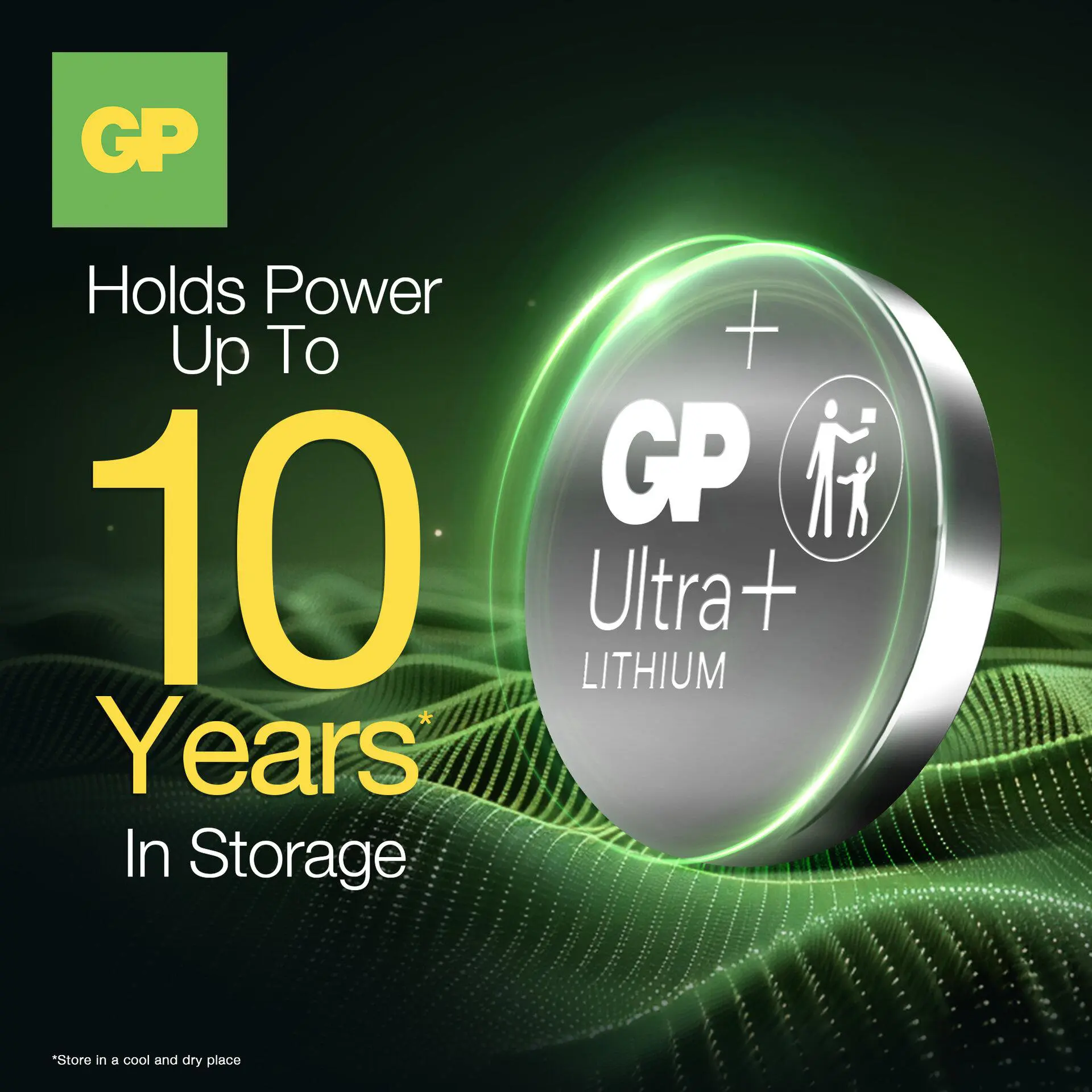 CR2025 GP Ultra Plus Lithium-Knopfzelle 3V 2 Stück