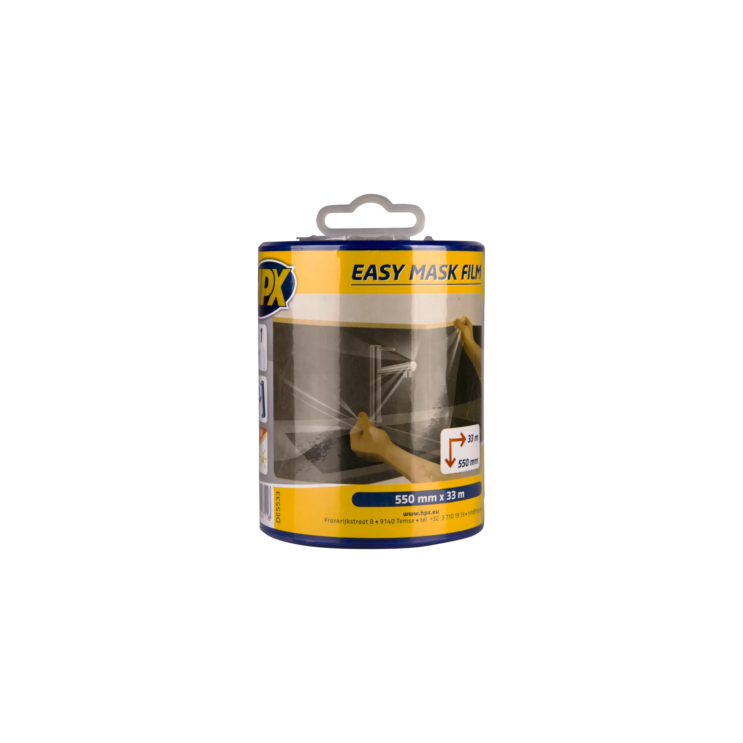 Easy mask film crepe paper 550mm x 33m + dispenser