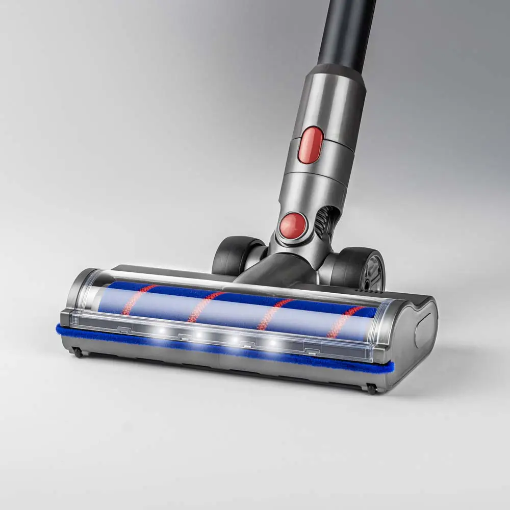 Brosse SQOON adaptée aux modèles Dyson V7 / V8 / V10 / V11 / V15, rotative électrique avec LED et brosse douce