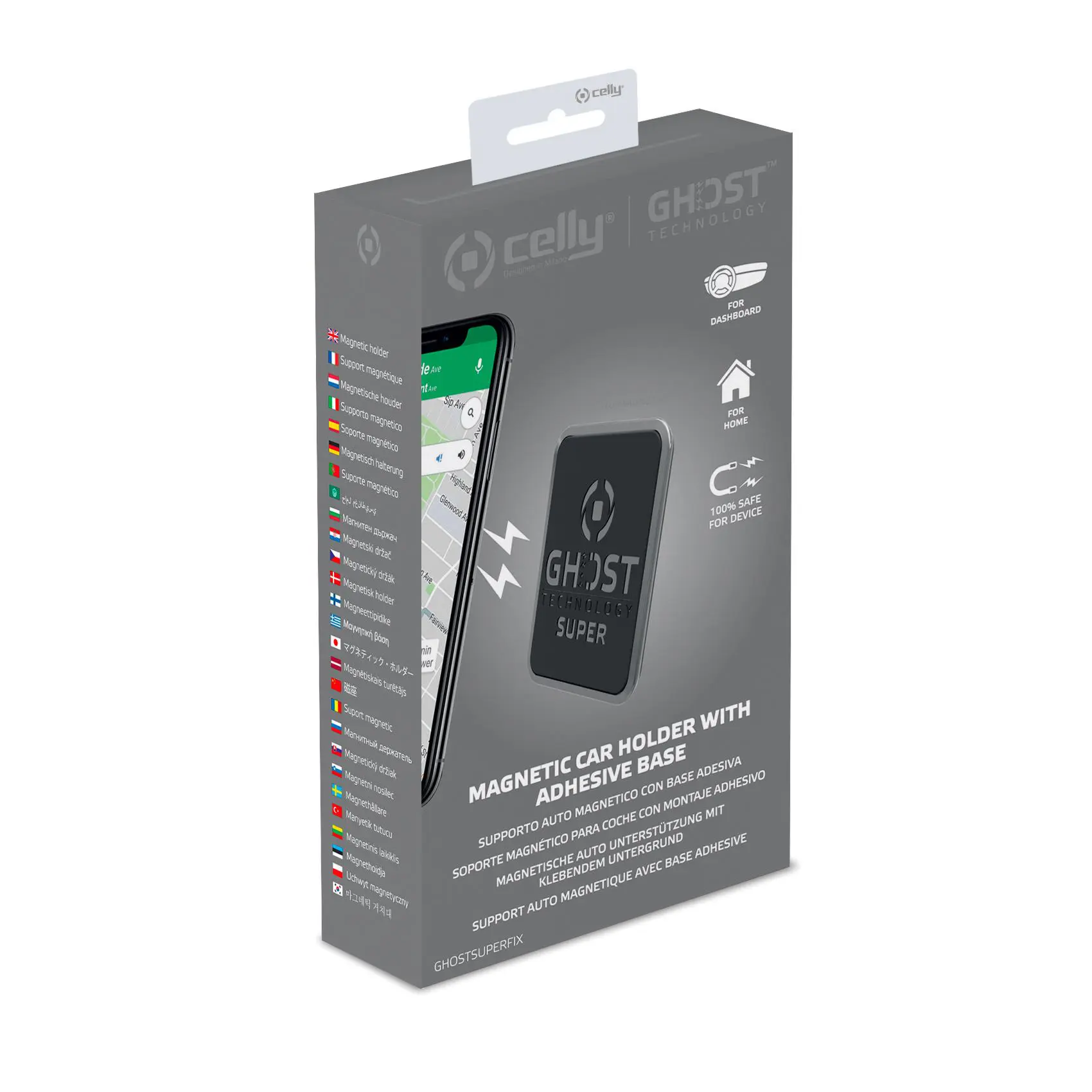 Soporte para teléfono imán autoadhesivo fuerte