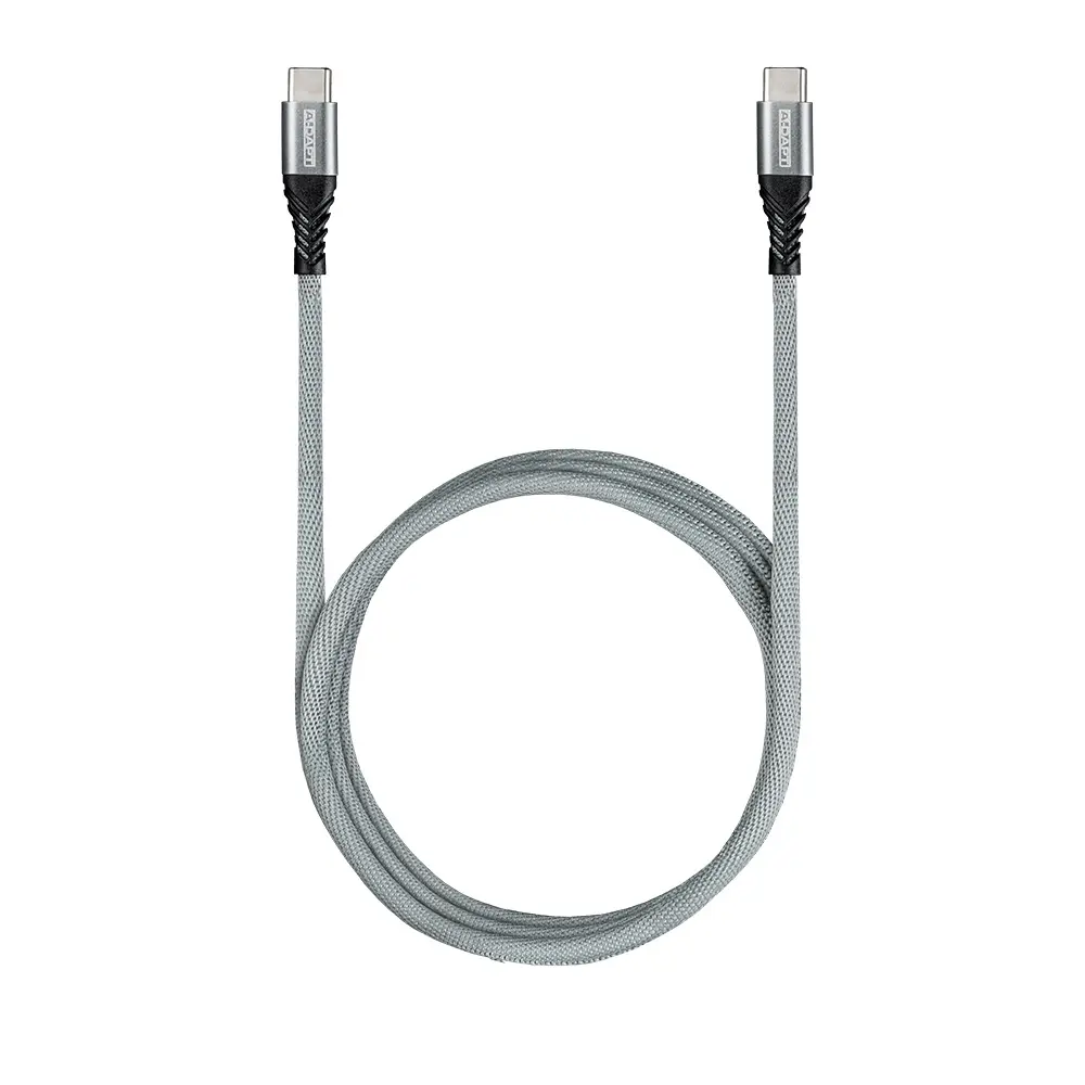 Data en laadkabel USB-C > USB-C 0.5m PRO grijs
