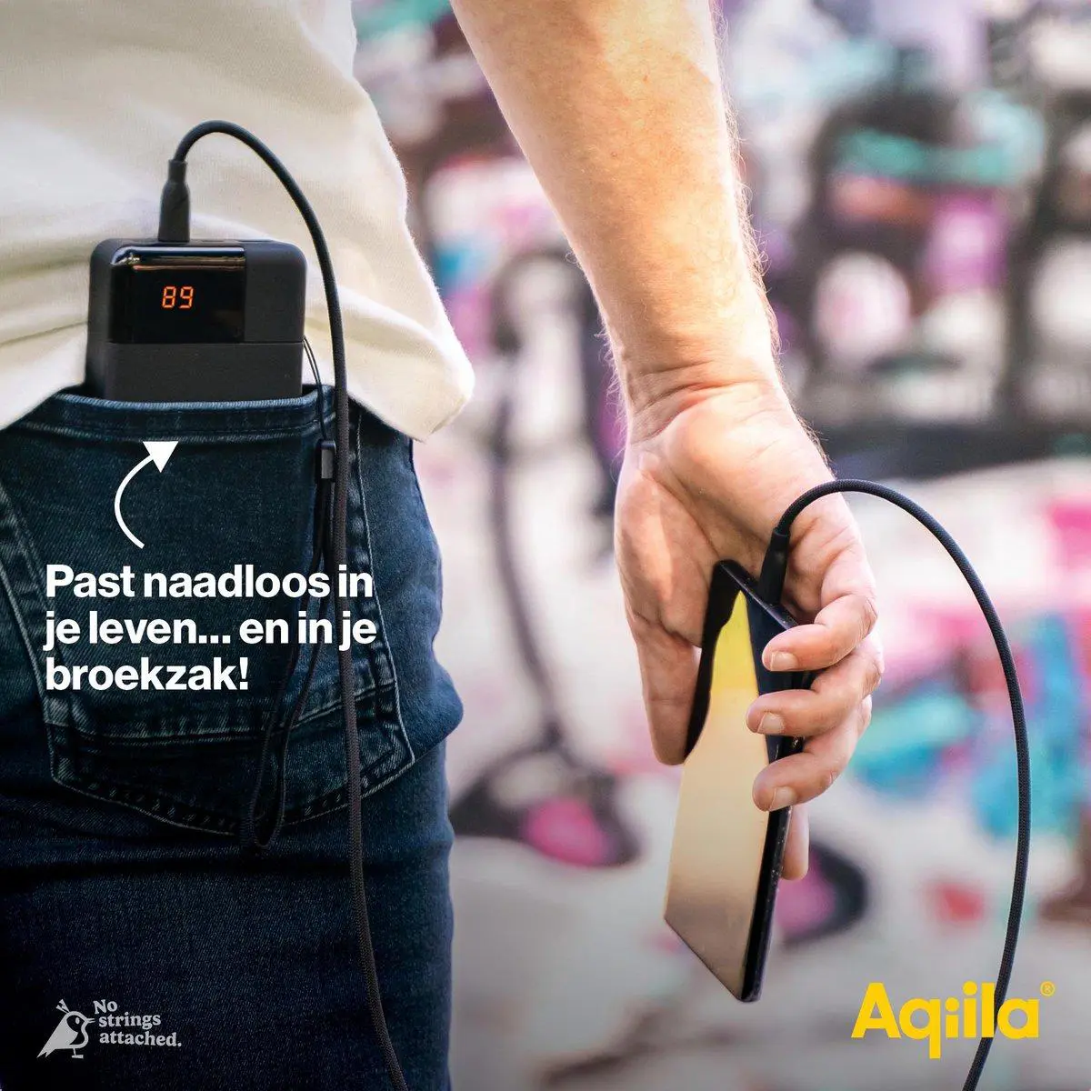 Aqiila Powerbird B10 Powerbank 20W zwart 10.000 mAh 