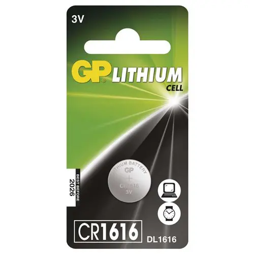 CR1616 GP Lithium button cell 3V (1pc)