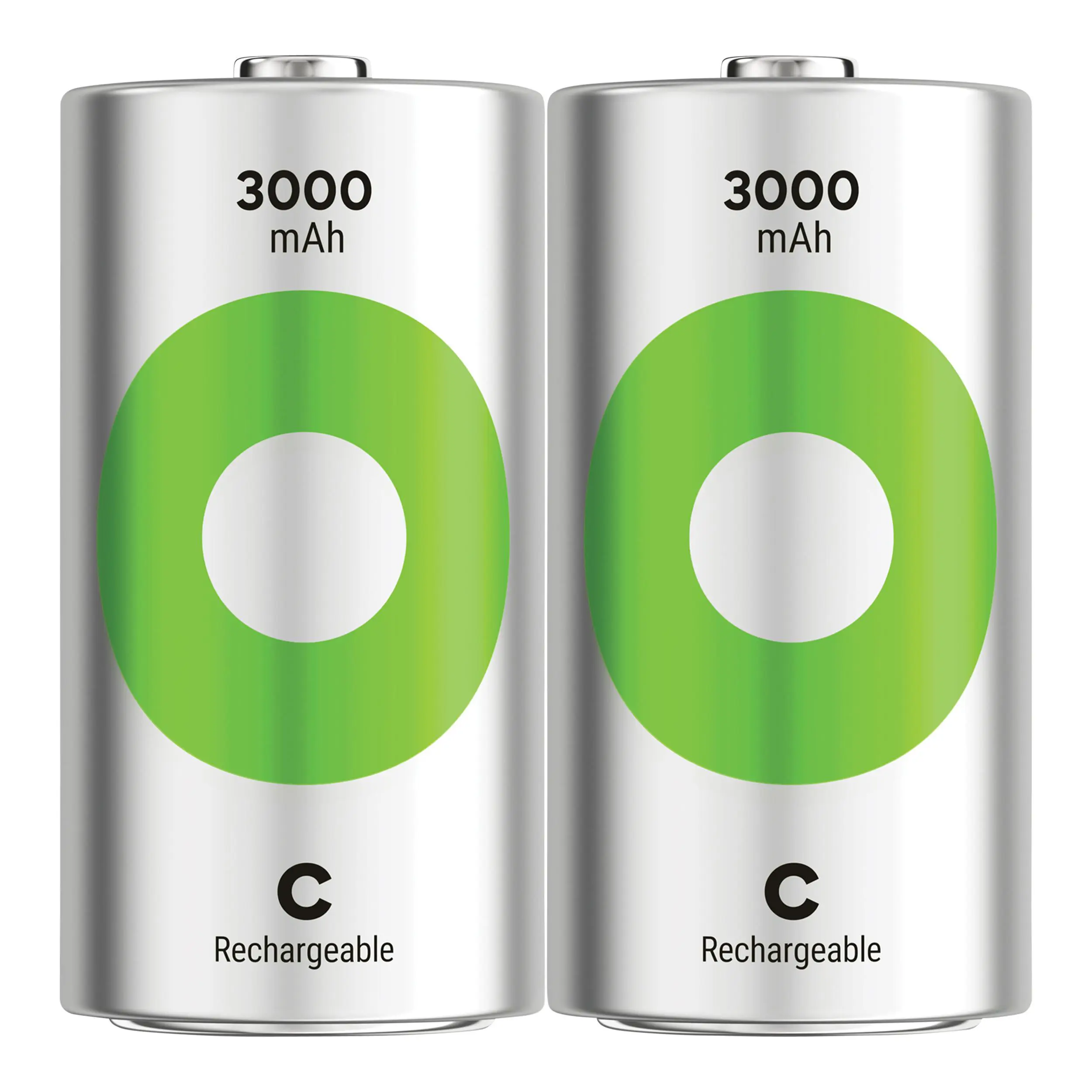 C Baby battery Rechargeable GP NiMH 3000 mAh ReCyko 1.2V 2 pieces