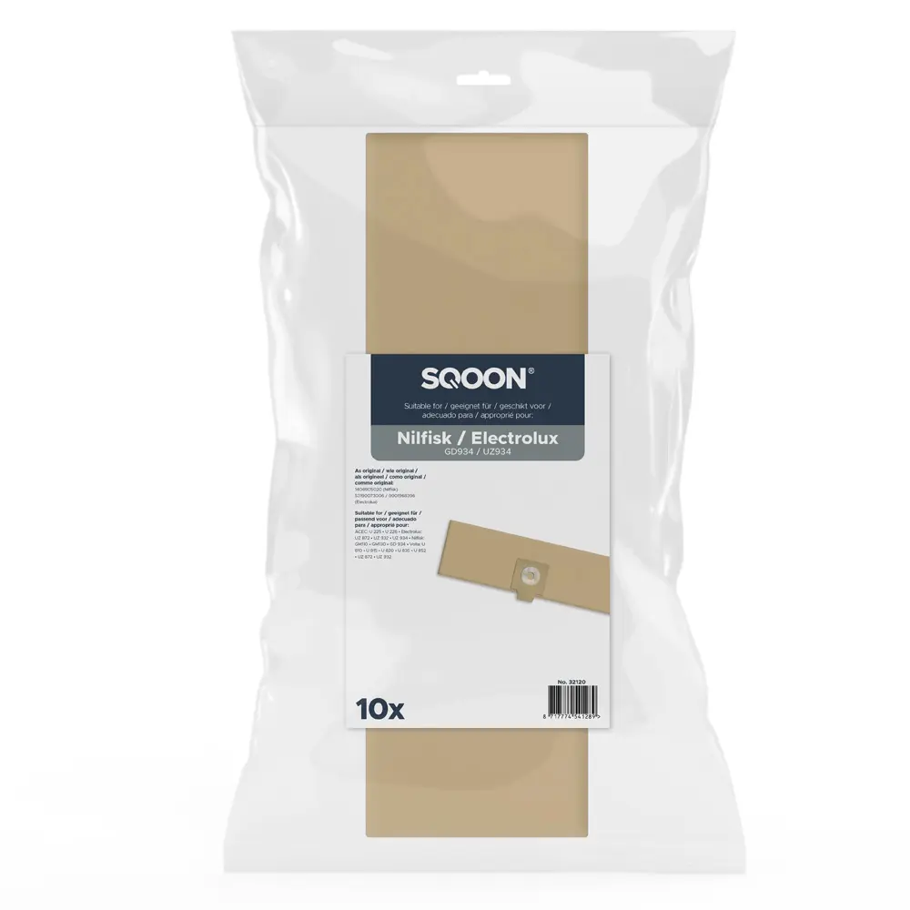 SQOON Sacs d'aspirateur adaptés à Electrolux / Nilfisk UZ 934