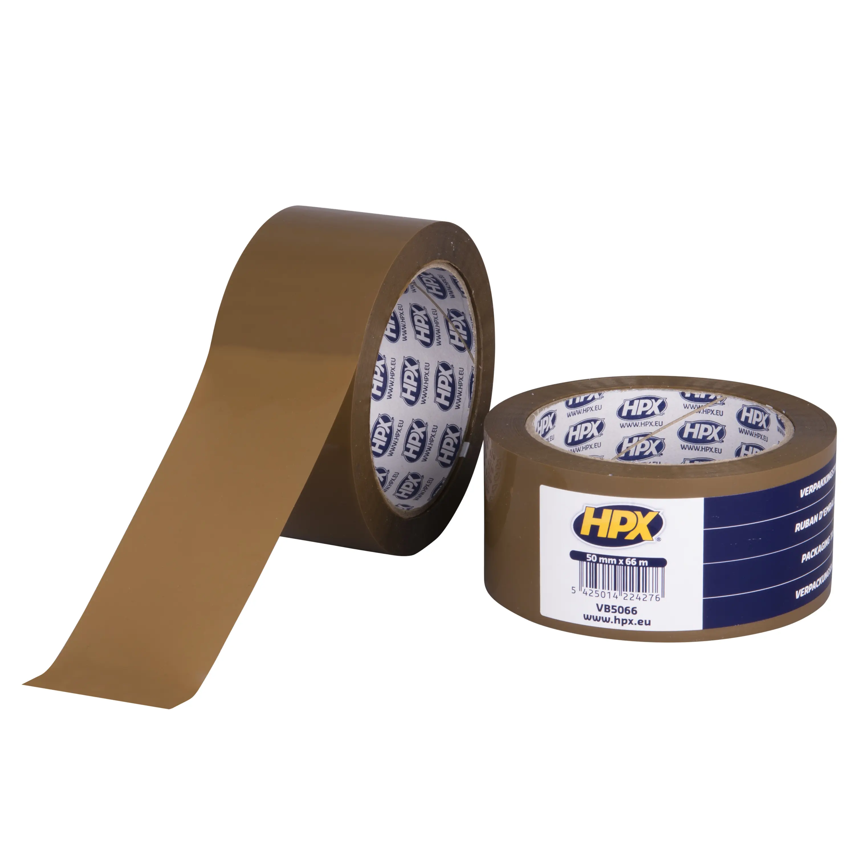 Packaging tape flat pack 6 rolls - brown 50 mm x 66 m