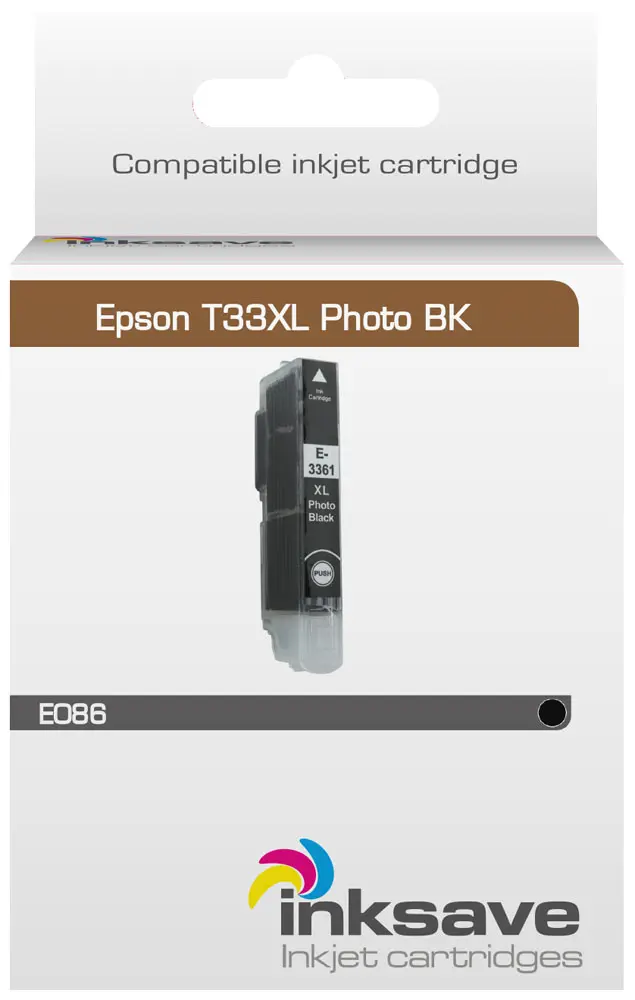 Inksave Epson 33 PBK XL