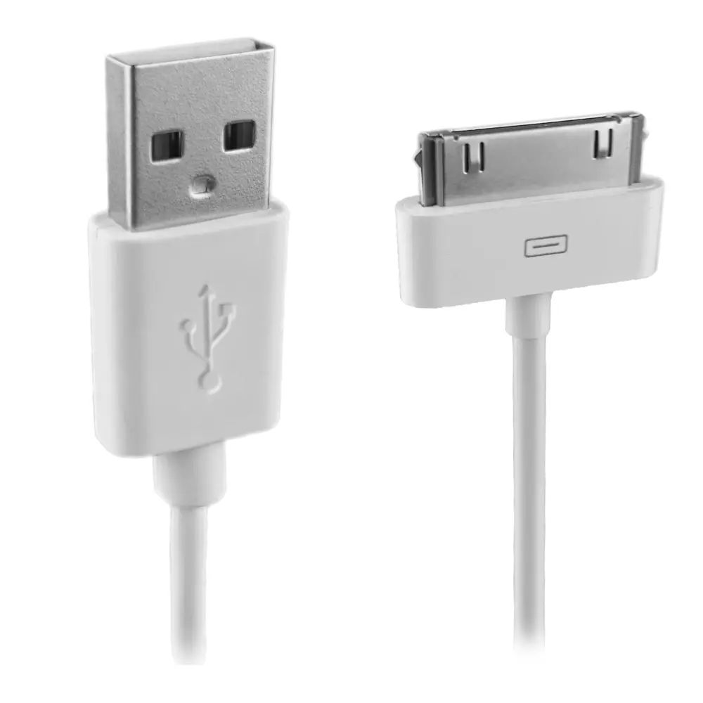 Cable de datos y carga Apple de 30 clavijas 1m blanco