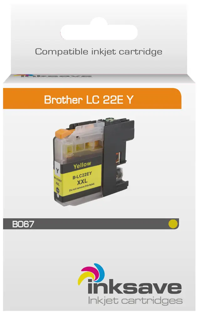 Inksave Brother LC 22E Y