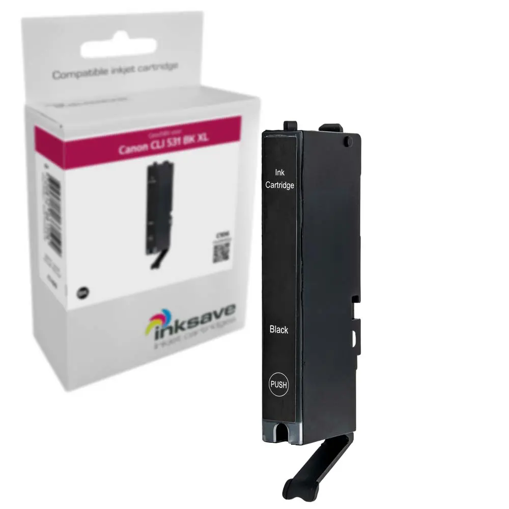 Inksave replacement for Canon CLI 531 BK XL