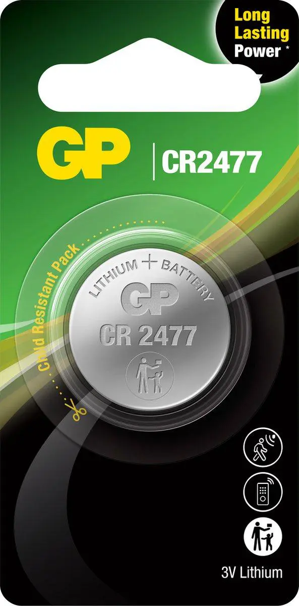 CR2477 GP Pile bouton au lithium 3V 1 pièce