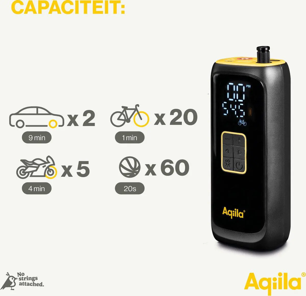 Aqiila Airbird C4 Draagbare Compressor