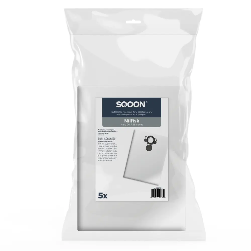 SQOON Vacuum cleaner bags suitable for Nilfisk Alto / WAP / KEW AERO 20/25