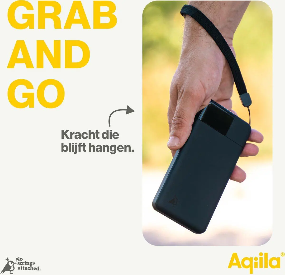 Aqiila Powerbird B10 Powerbank 20W zwart 10.000 mAh 