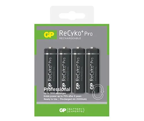 AA battery Rechargeable GP NiMH 2000 mAh ReCyko + Pro 1,2V (4pcs)