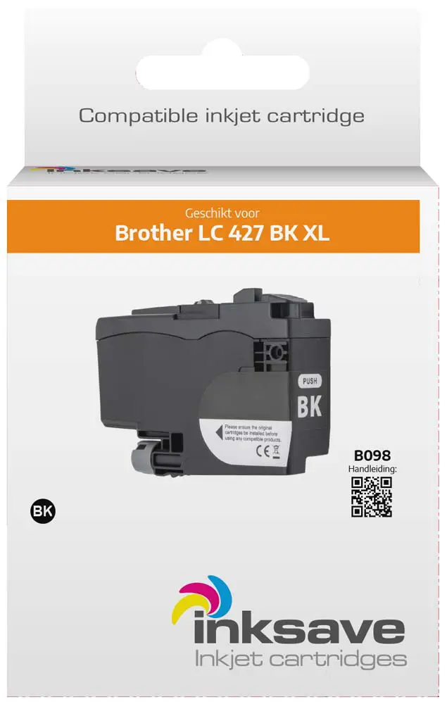 Inksave replacement for Brother LC 427 BK XL