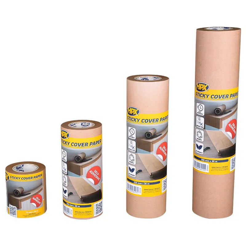 Self-adhesive masking paper - 74mm x 30m
