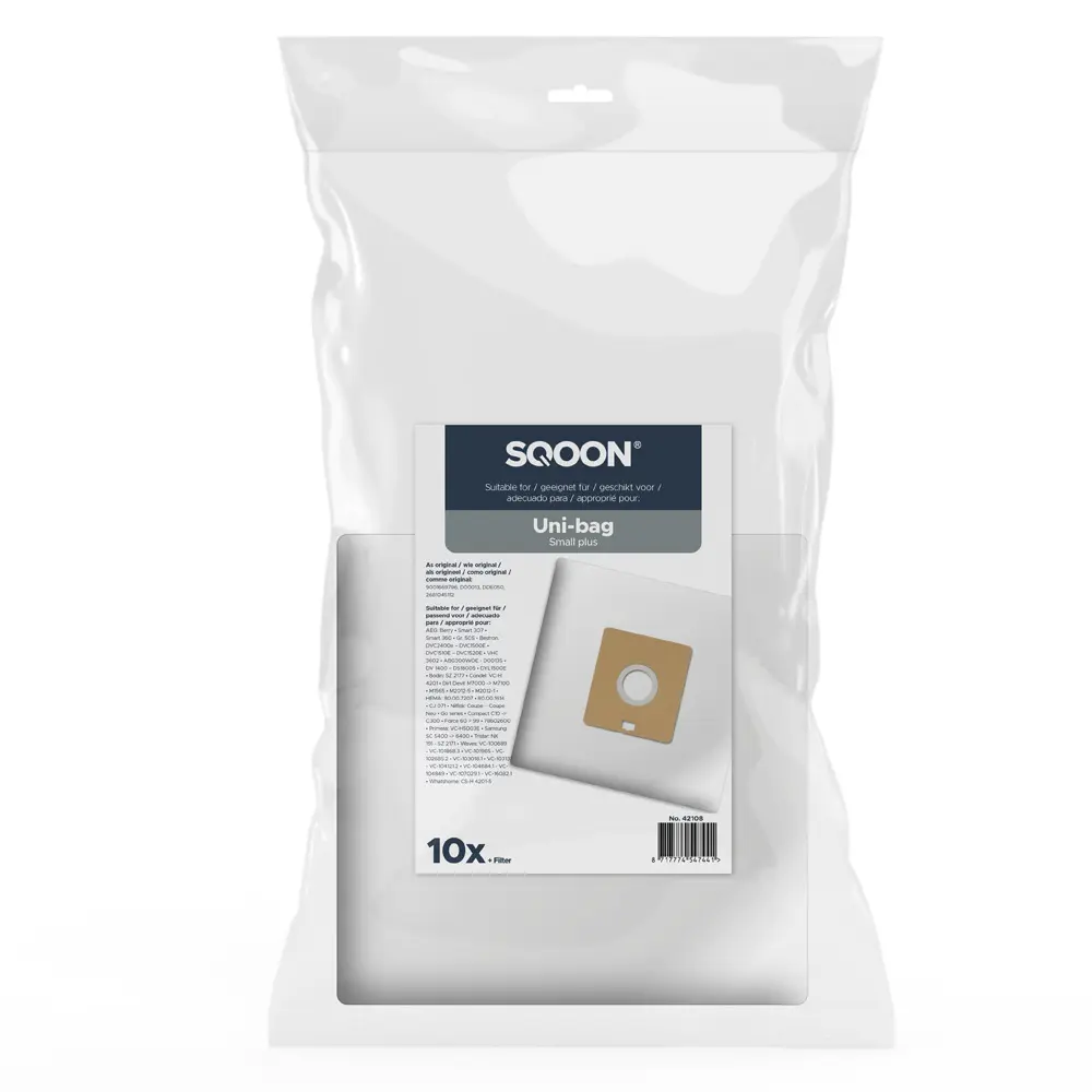 Bolsas para aspiradoras SQOON adecuadas para Uni-bag plus small
