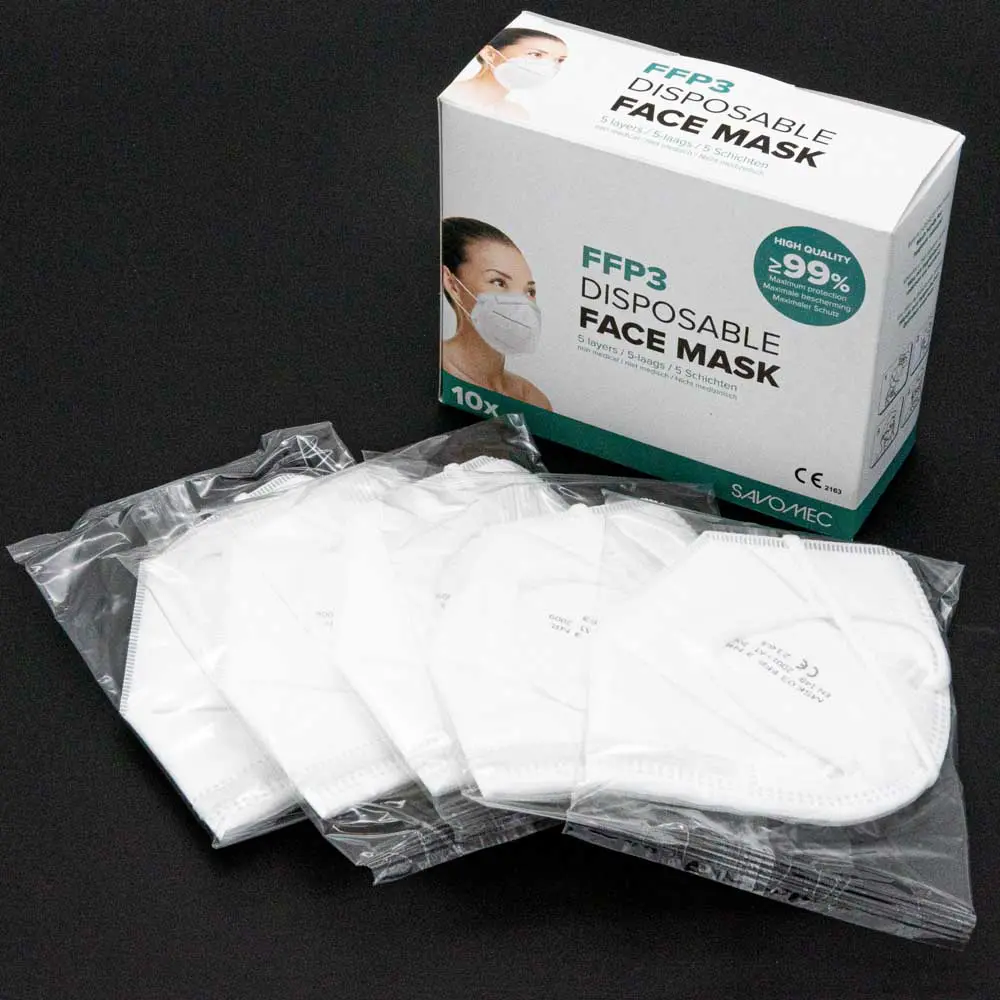 Medical FFP3 Mask White ( 10 pieces in box)