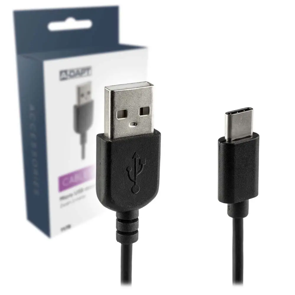 Daten- und Ladekabel USB-C 2m schwarz