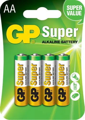 AA battery GP Alkaline Super 1.5V (4pcs)