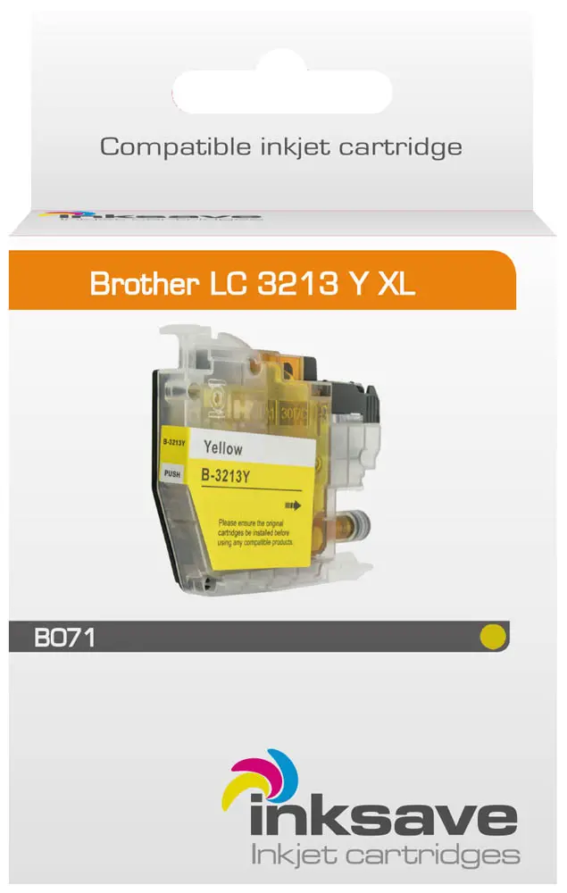 Ahorro de tinta Brother LC 3213 Y