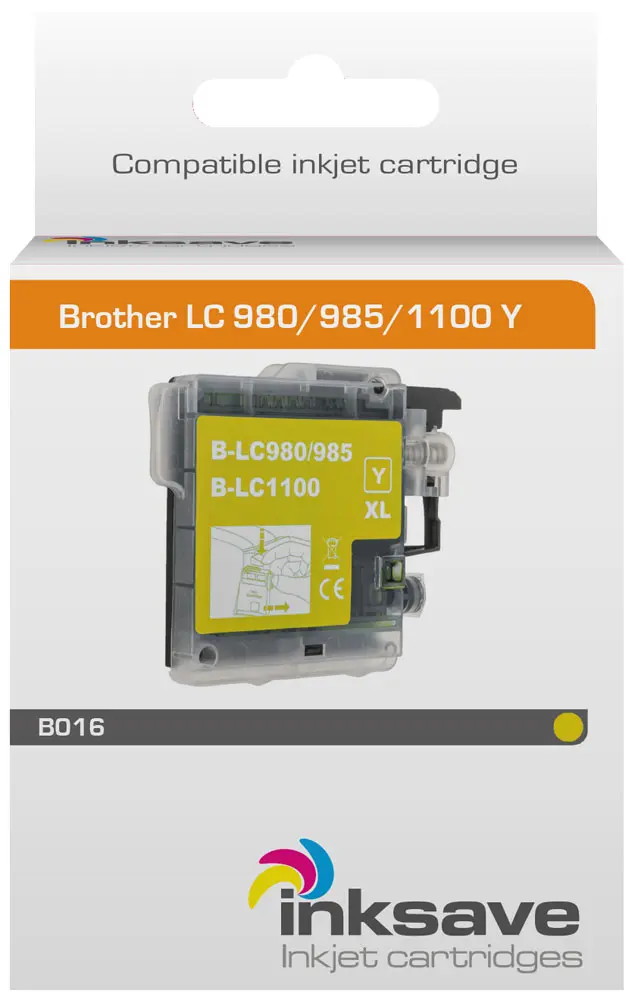 Économiseur d'encre Brother LC 980/985/1100 Y