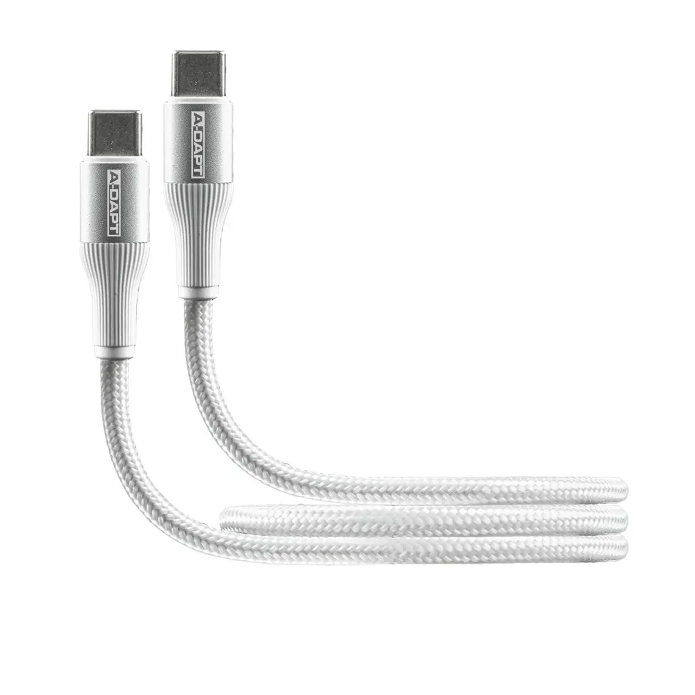 Data and charging cable USB-C > USB-C 0.5m PRO white