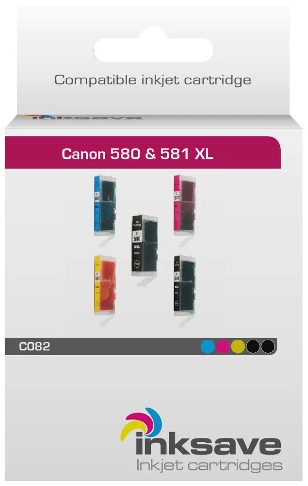 InkSave Canon PGI 580 & CLI 581 XL Multipack