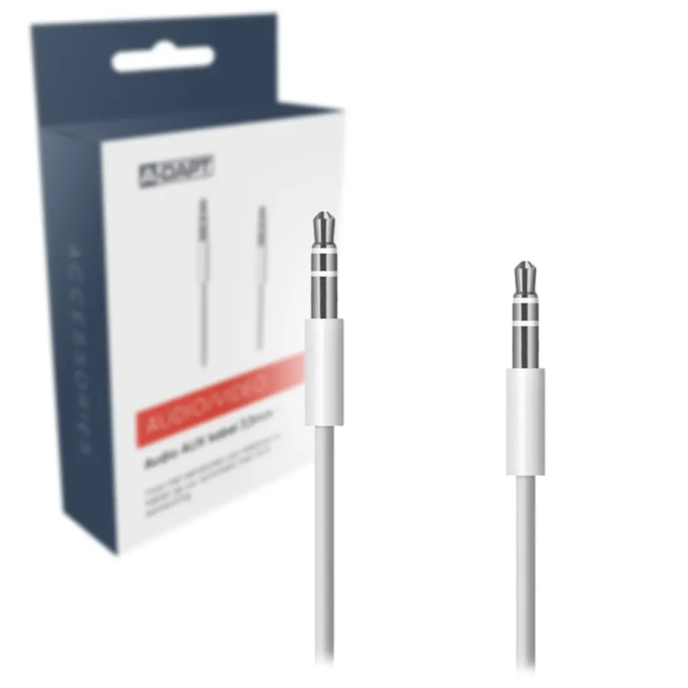 Audio cable AUX 3.5mm jack white