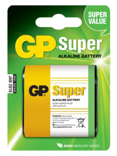 312A battery GP Alkaline Super 4.5V (1pc)