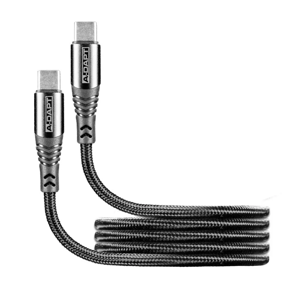 Data and charging cable PD60W USB-C to USB-C 1.2m black
