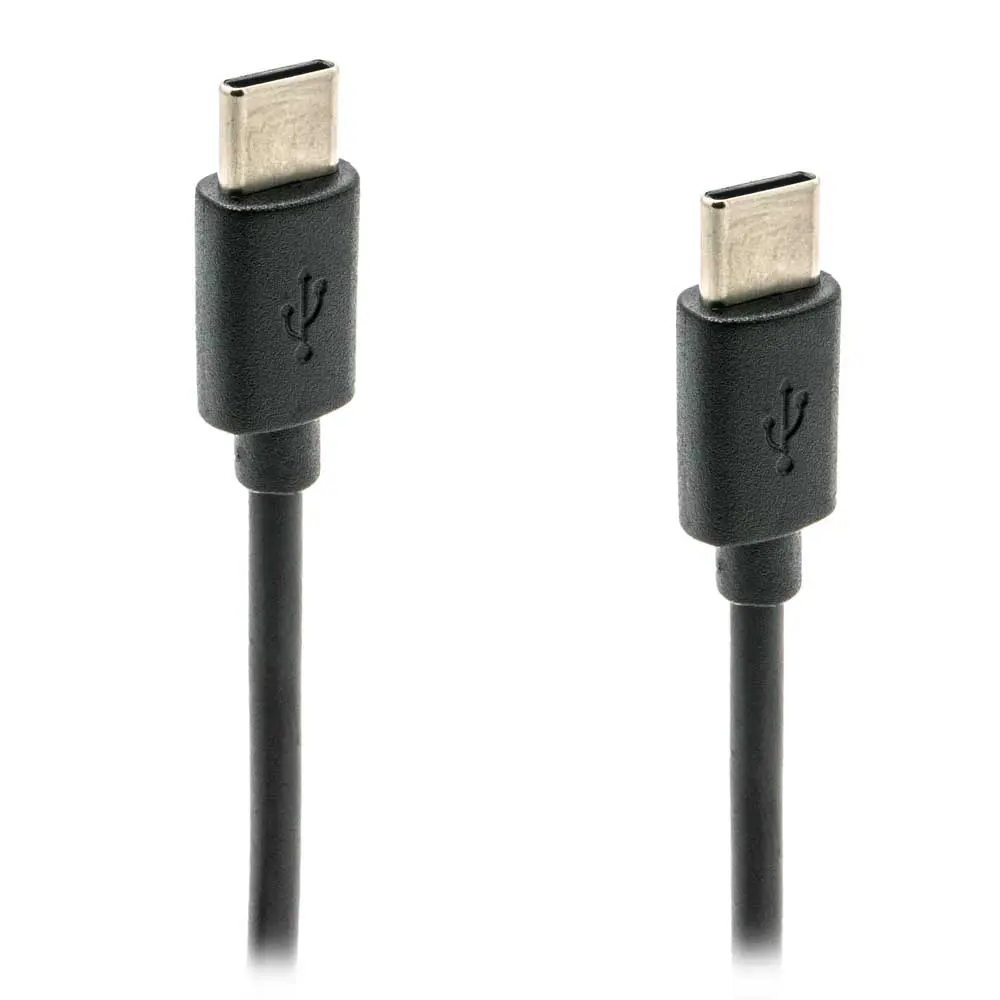 Data en laadkabel USB-C > USB-C 1m zwart