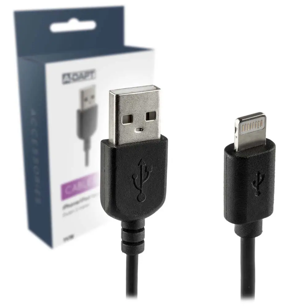 Cable de carga Apple lightning 2m negro