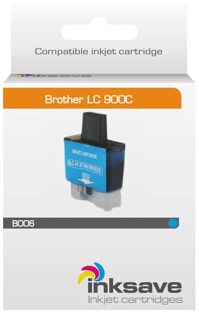 Inksave replacement for Brother LC 900 C