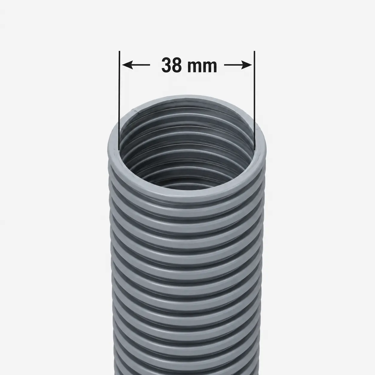 SQOON Hose on roll 38 mm 20 meters silver