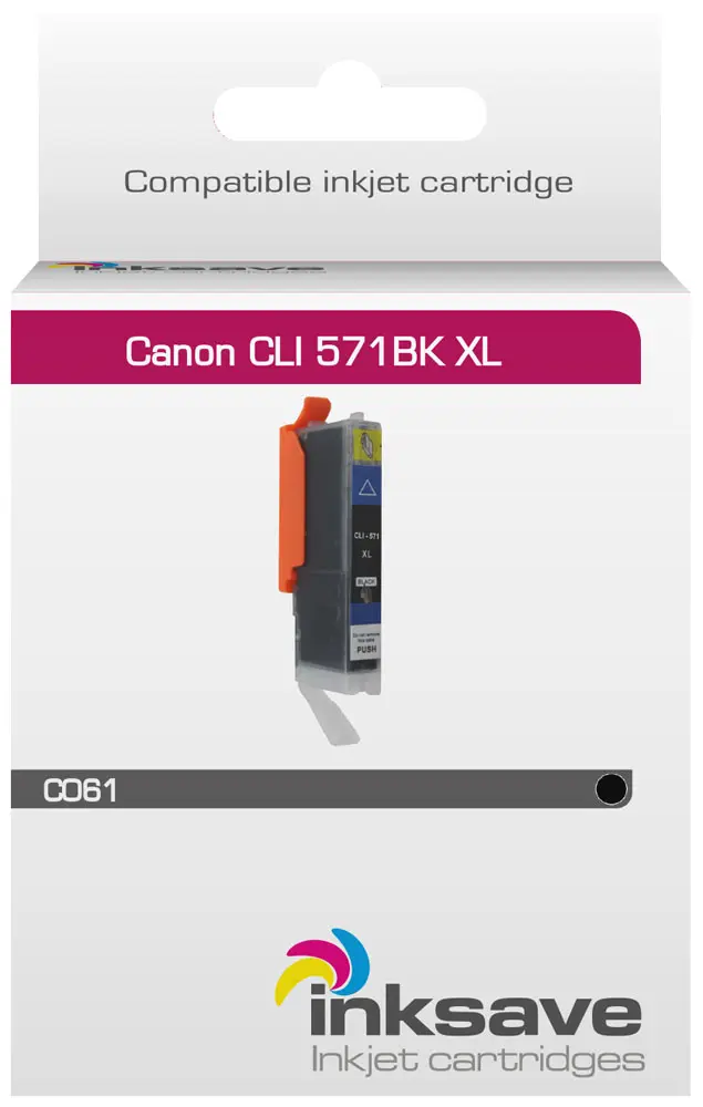Inksave Canon CLI 571 BK XL