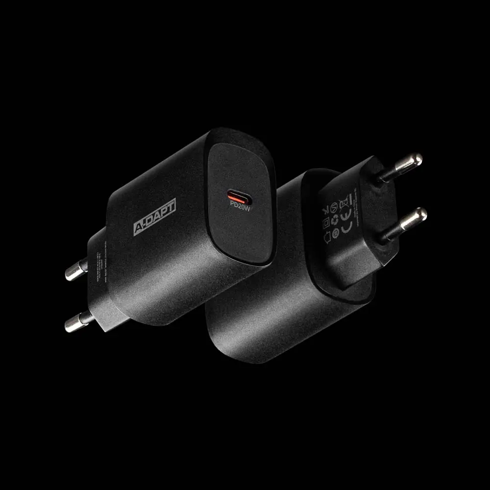 Thuislader 20W 1x USB-C PD zwart